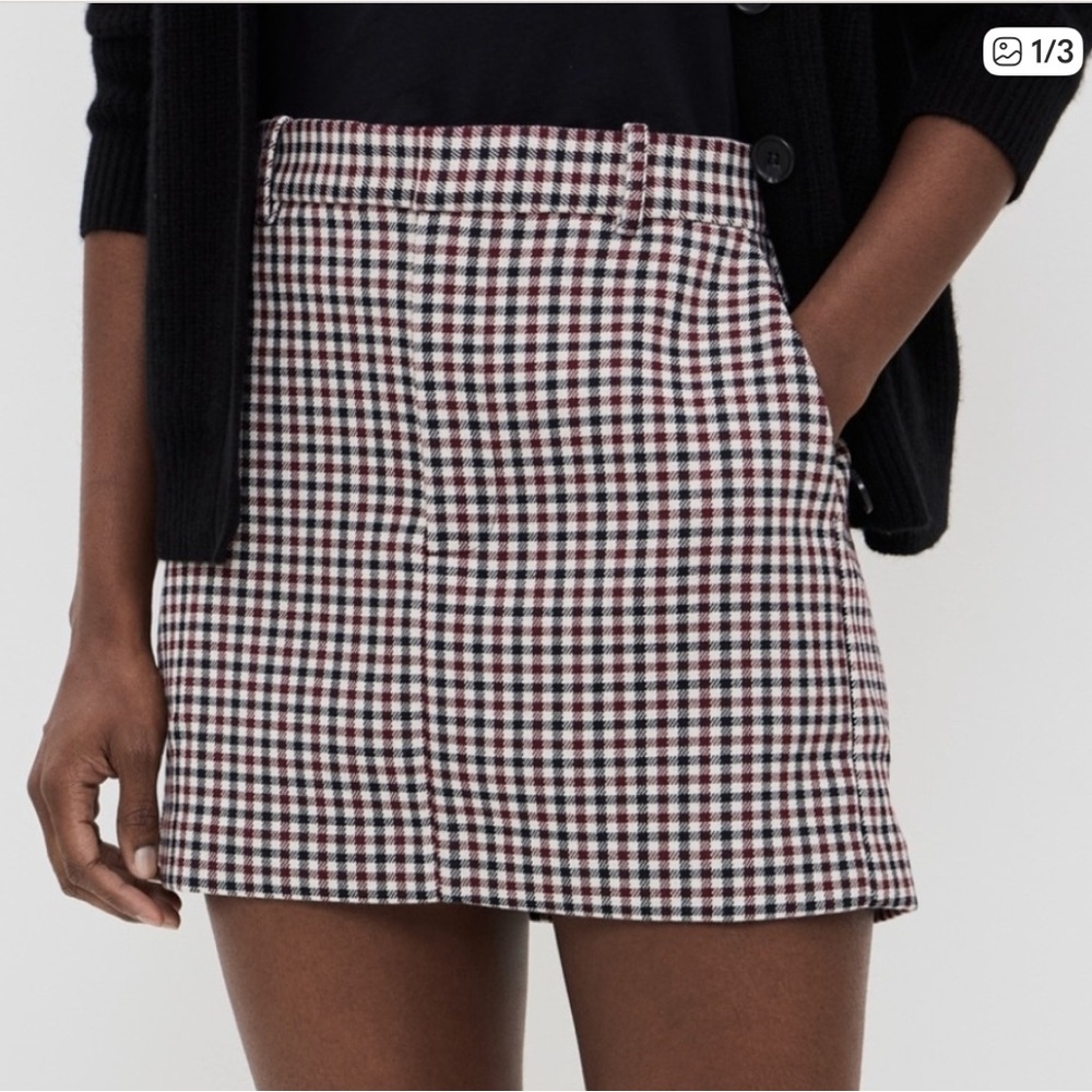 NWT Madewell Plaid Mini Skirt, 8